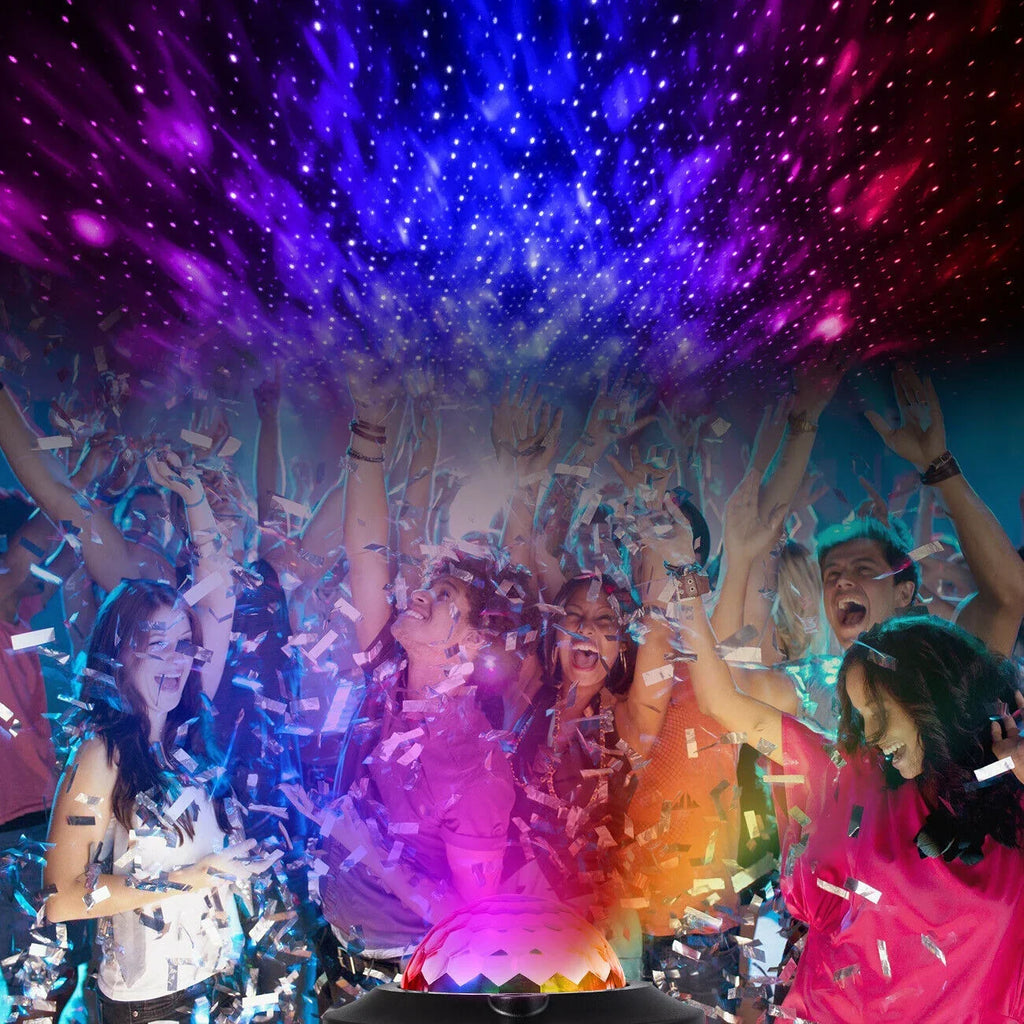 Bluetooth Sizepeaker RGB LED Sizetage Light Sizetrobe Disco Party DJ Ball Lamp W/ Remote