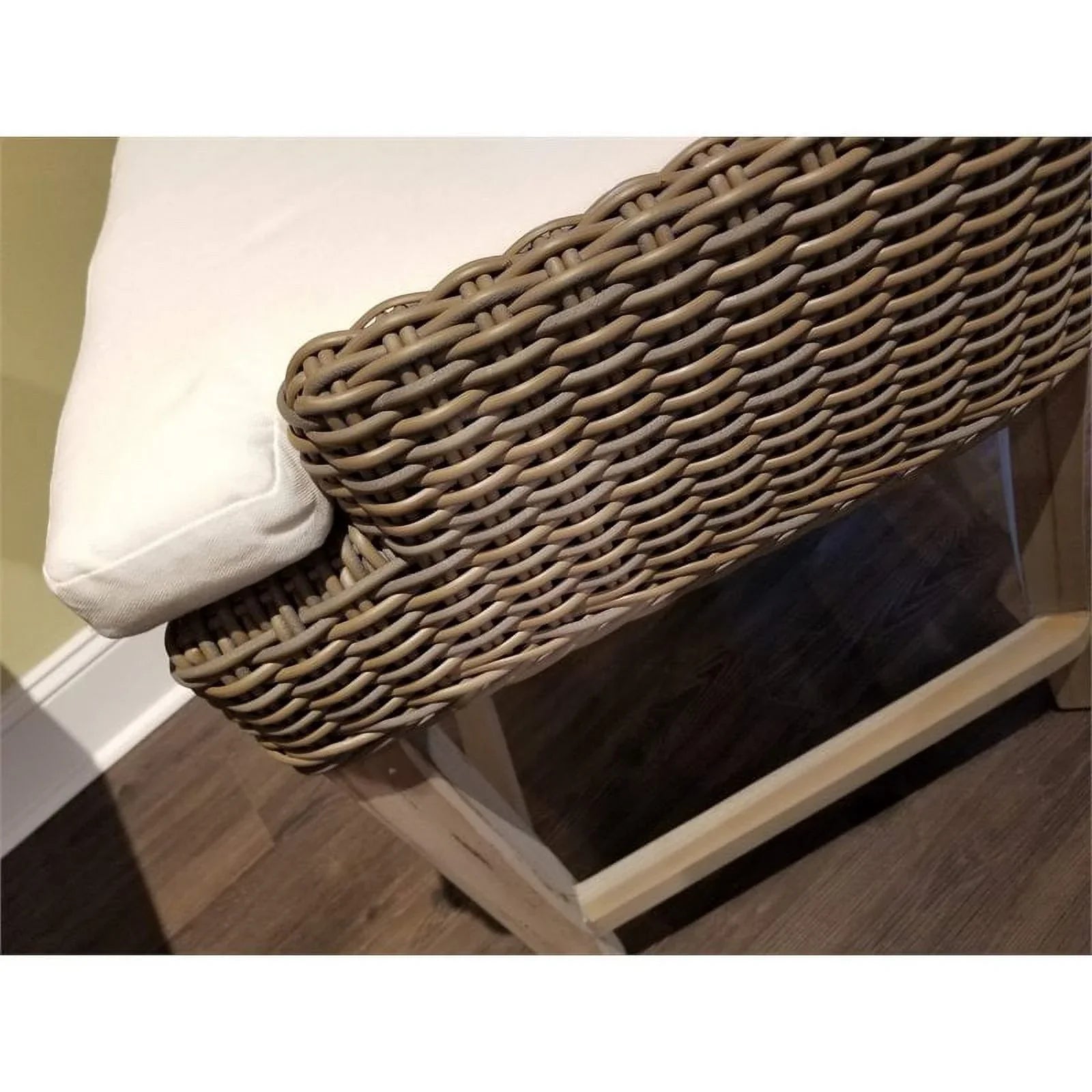 Padma's Plantation Alfresco Wicker Patio Counterstool in Kubu Gray