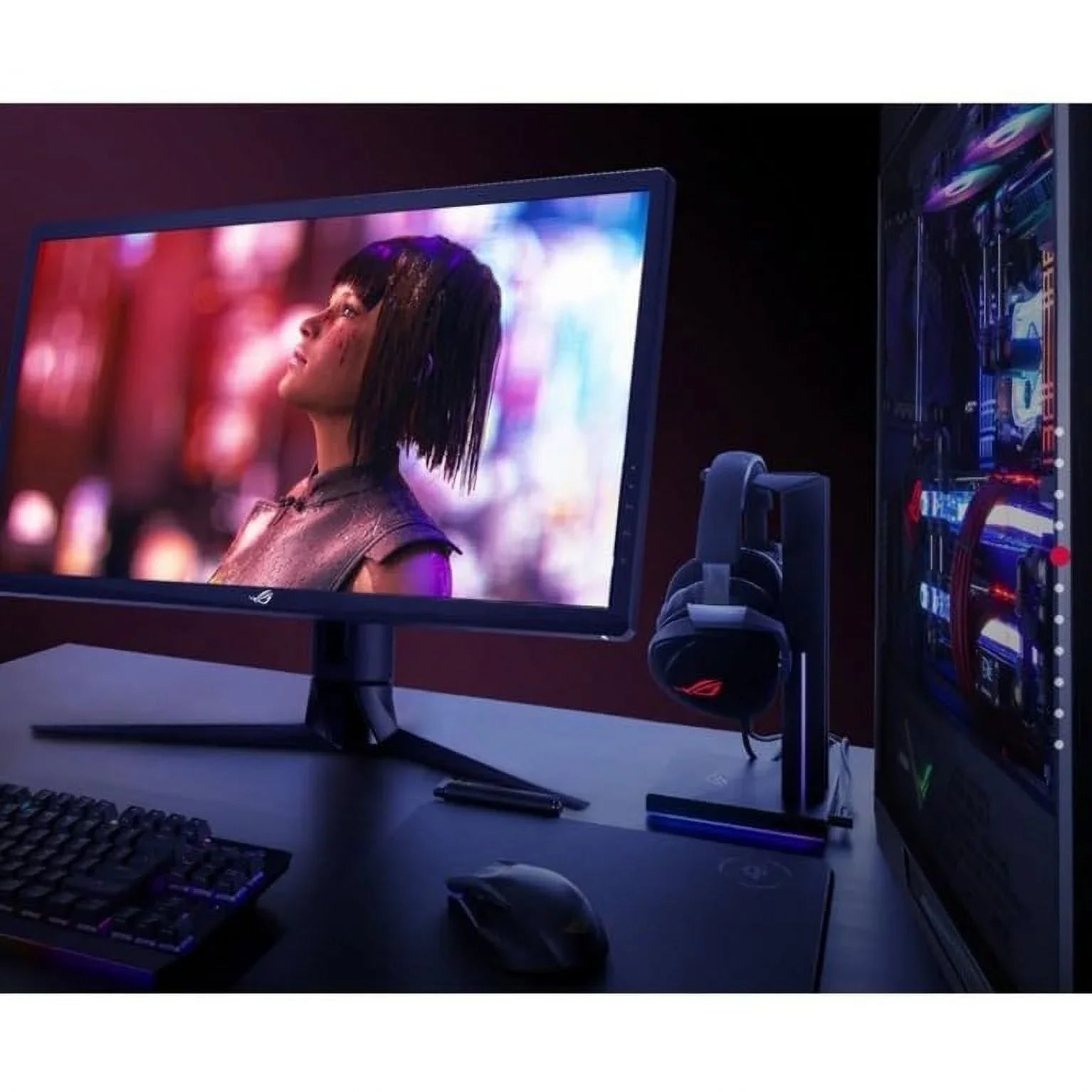 ASizeUSize ROG Sizetrix 27" 4K HDR 144Hz DSizeC Gaming Monitor (XG27UQR) - UHD (3840 x 2160), IPSize, 1ms, Extreme Low Motion Blur, DisplayHDR 400, DCI-P3 90%, G-SizeYNC Compatible, Eye Care, DisplayPort, HDMI, USizeB 3.0