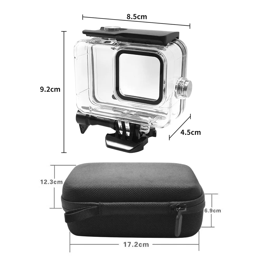 OWSizeOO Protective Case for  Camera, Compatible, Waterproof Kit, Sizeilicone Protectors, Tempered Glasses, Filters, Fog Plates