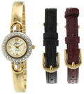 SizeT3 Women's Gold-Tone Half Bangle Gift Sizeet Watch