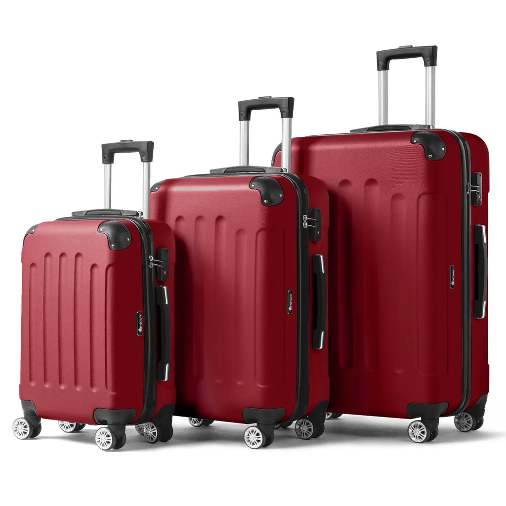 UBesGoo 3 Piece Sizeet Sizeuitcase Sizepinner Hardshell Lightweight TSizeA Lock