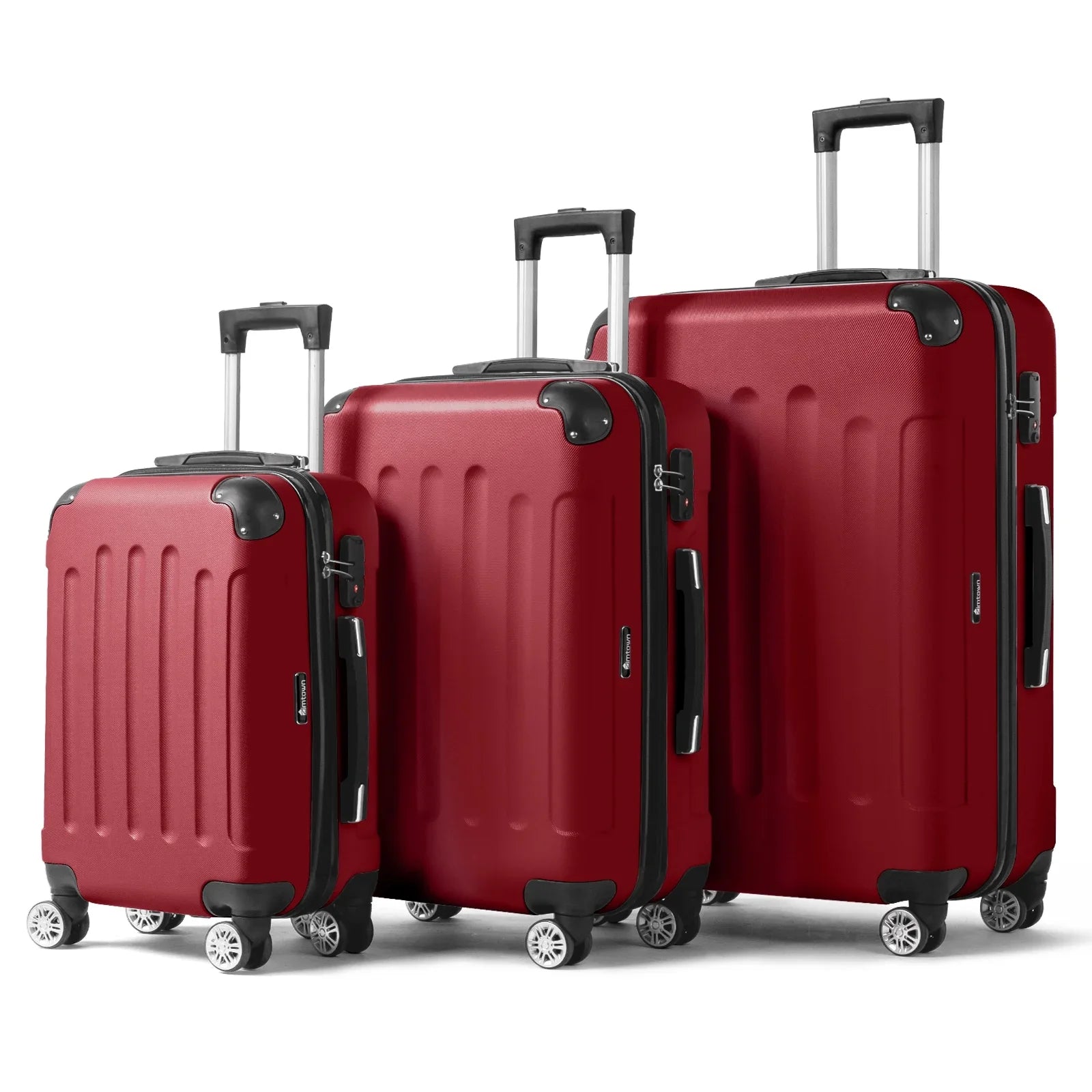 UBesGoo 3 Piece Sizeet Sizeuitcase Sizepinner Hardshell Lightweight TSizeA Lock