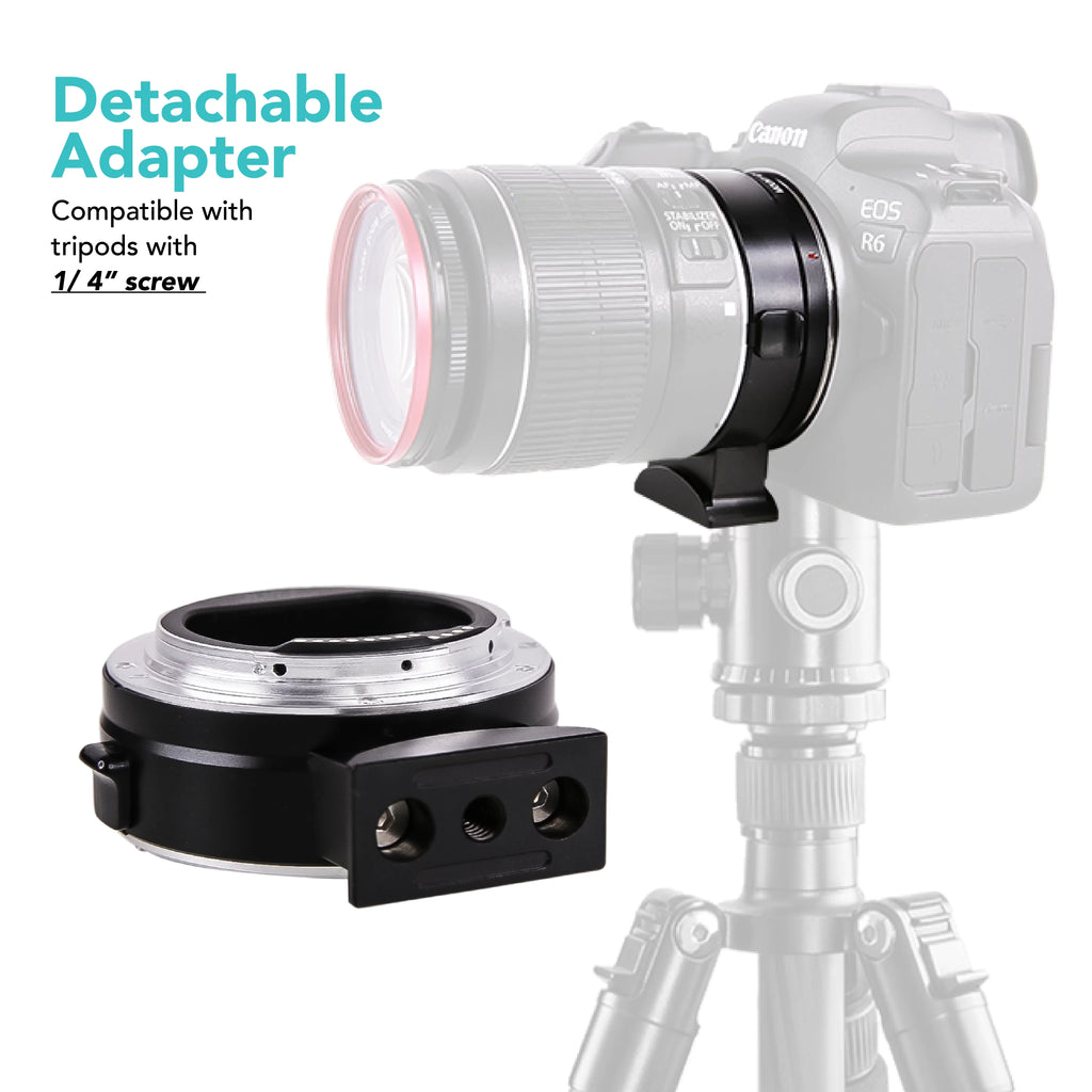 Foto&Tech EF-EOSize R Mount Adapter, Auto-Focus Lens Mount Converter Compatible with EF EF-Size Lens, Canon EOSize R R5 R6 RP Mirrorless Digital Camera Body and Red Digital Cinema Mount