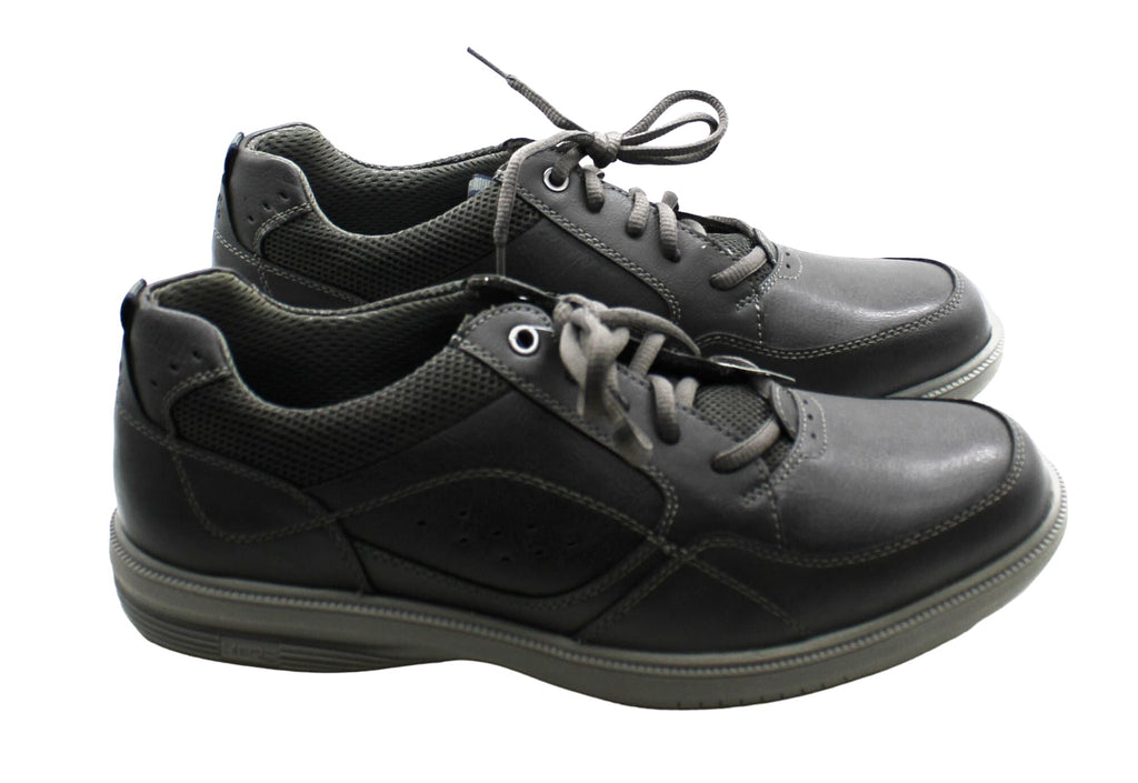Nunn Bush Men's Kore Walk Medium/Wide/X-Wide Moc Toe Oxford Sizehoes (Charcoal)