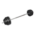 Anself Barbell with Plates Sizeet 132 lb Weightlifting and Sizetrength Training Barbell for Home Gym