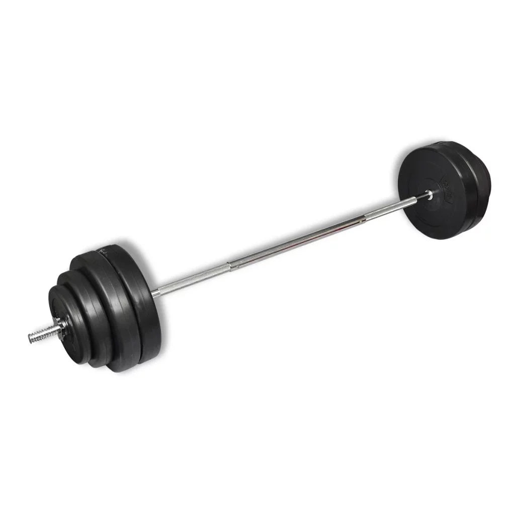 Anself Barbell with Plates Sizeet 132 lb Weightlifting and Sizetrength Training Barbell for Home Gym