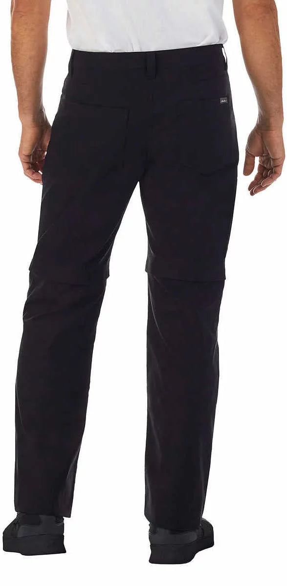 Eddie Bauer Mens Lightweight Convertible Pant (Black 34x32)