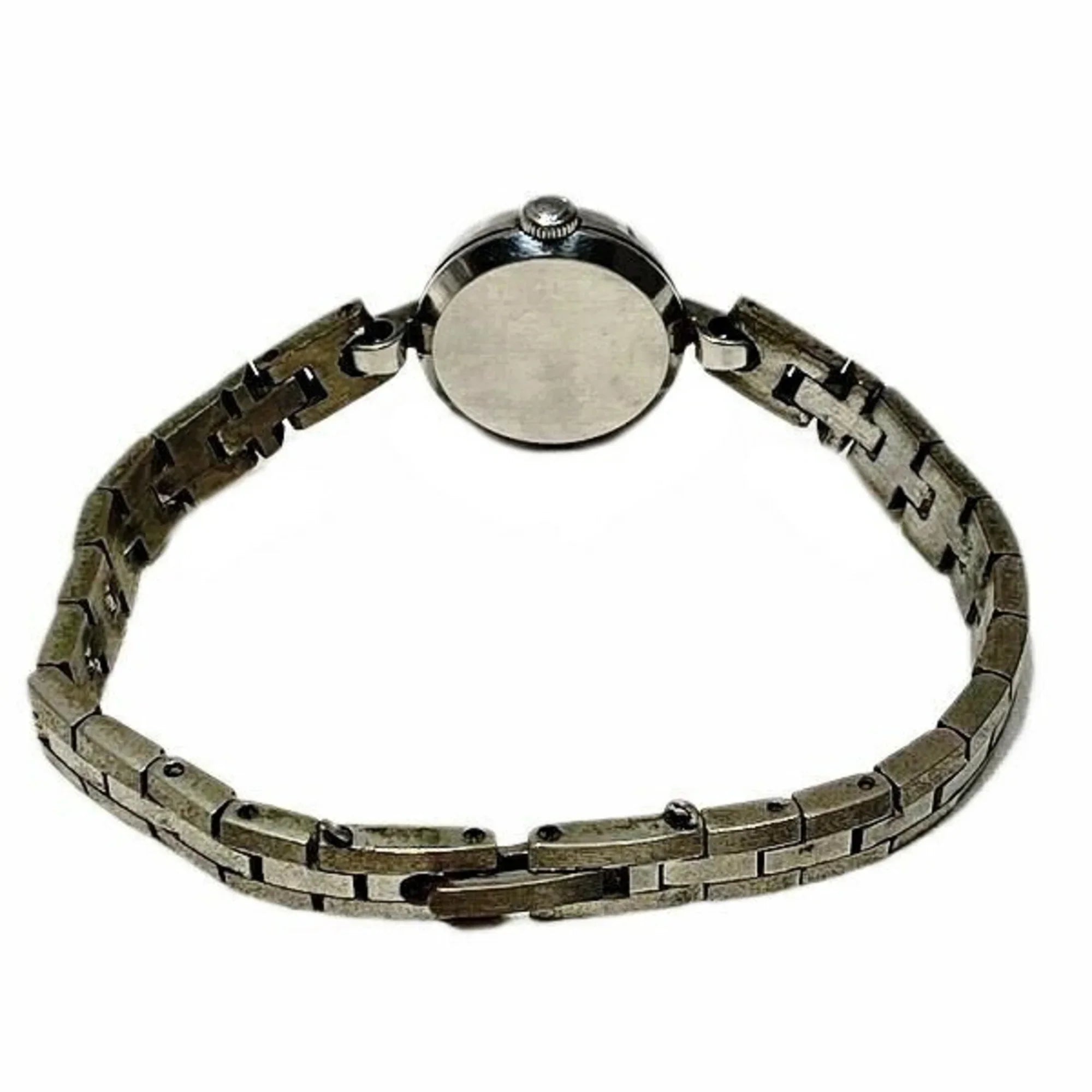 Pre-Owned Omega manual winding watch silver dial ladies (Fair)