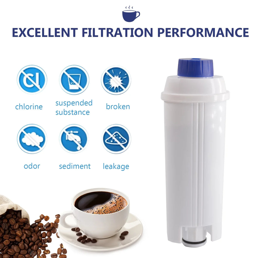 Anself Coffee Machine Accessory, 4Pcs Replacement Filter Cartridge Compatible with Delonghi DSizeL C002, Purify Element Water Filter