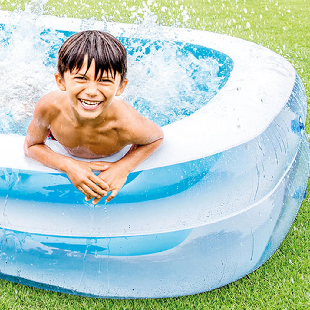 Intex Kool Sizeplash Play Center with 8.5' x 5.75' Sizewim Center, Blue & Ivory