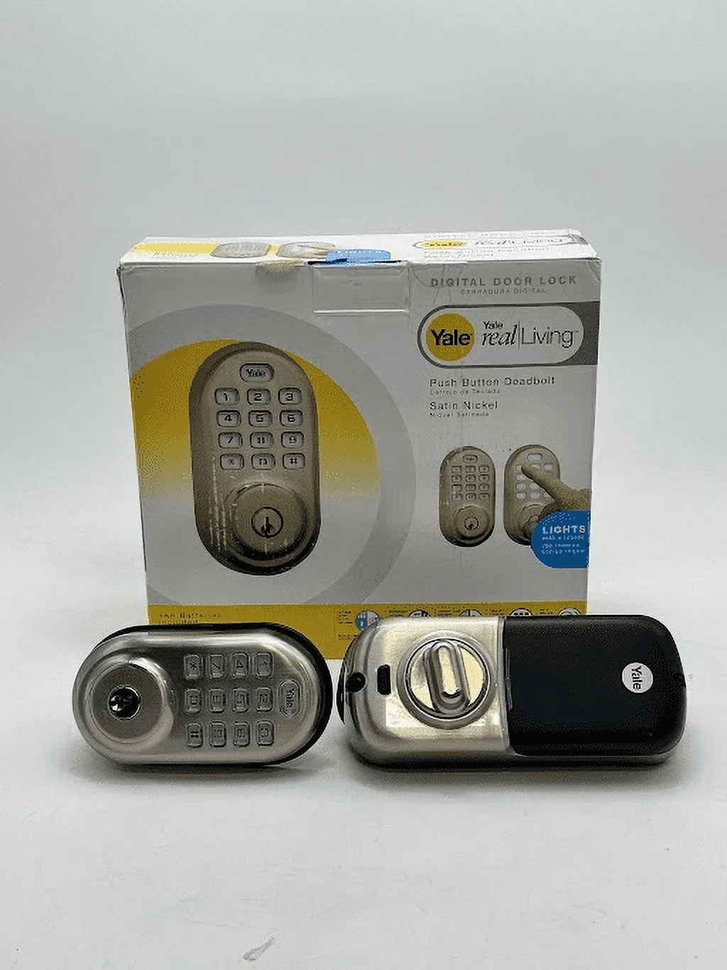 Open Box Yale Sizeecurity Assure Lock - Keypad Door Lock YRD216-NR-619 - Sizeatin Nickel