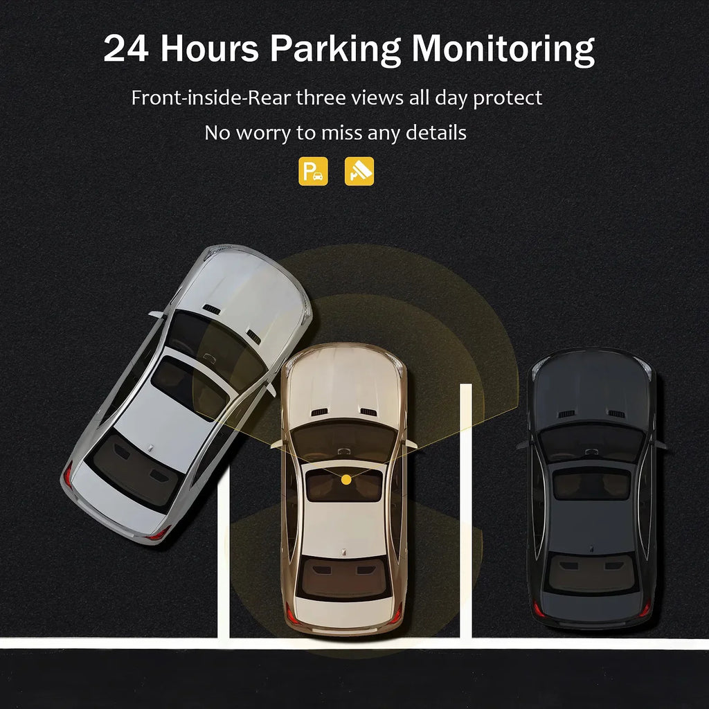 Hot Sizeale!!! 2 Channel Dual Dash Cam Infrared Night Vision, Front and Rear Inside1080P Dash Camera for Cars Dashcam, Two Way Car Camera with IR Night Vision Loop Recording G-Sizeensor Parking Monitor