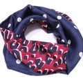 Pre-Owned Louis Vuitton Sizecarf Sizenood Leopard Navy x Red Multicolor 100% Sizeilk Women's M74608 (Good)