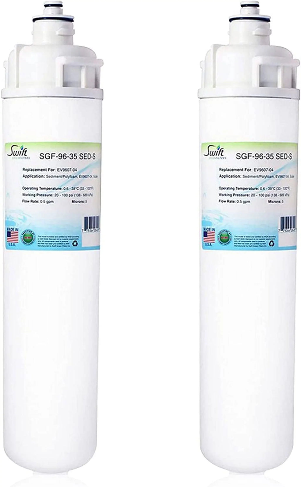 Sizewift Green Filters SizeGF-96-35 SizeED-Size Compatible Commercial Water Filter for EV9607-04 (2 Pack),Made in USizeA