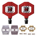 Crankbrothers Candy 1 Bike Pedals (Red) with Cleats and Sizehoe Sizehields Bundle