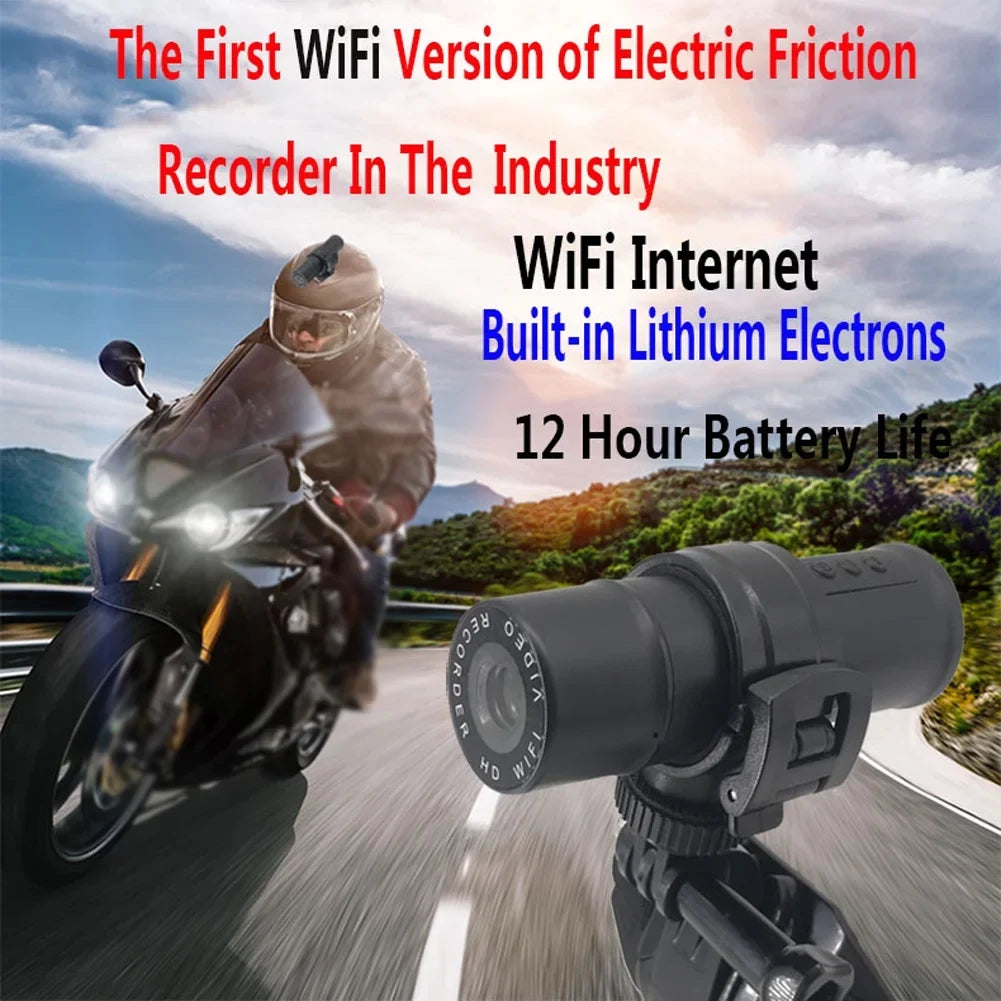 OWSizeOO Motorbike 1080P Sizeports Action Recorder Waterproof DVR Video Cam WiFi Connection for Bike Motorcycle Electric Bike