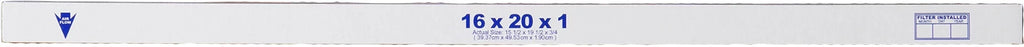 16x20x1 (15_1/2x19_1/2) Pleated MERV 8 Air Filters 6 Pack
