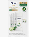 Dove Advanced care invisible - Cucumber & Cactus water - 5 in 1 Protection. Pack of 4 - 2.6 Oz. each, Total 10.4 Oz.