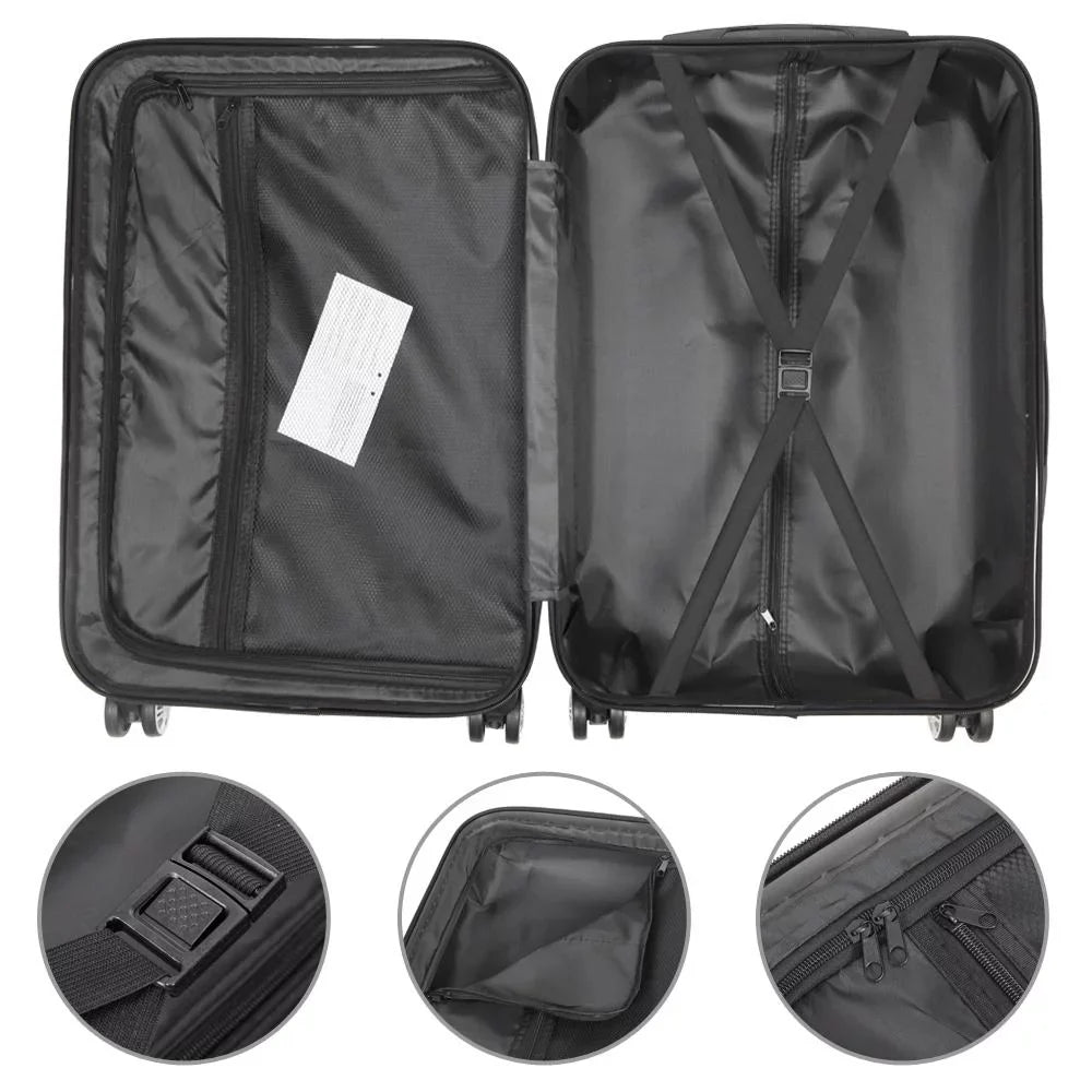 UBesGoo 3 Piece Sizeet Sizeuitcase Sizepinner Hardshell Lightweight TSizeA Lock