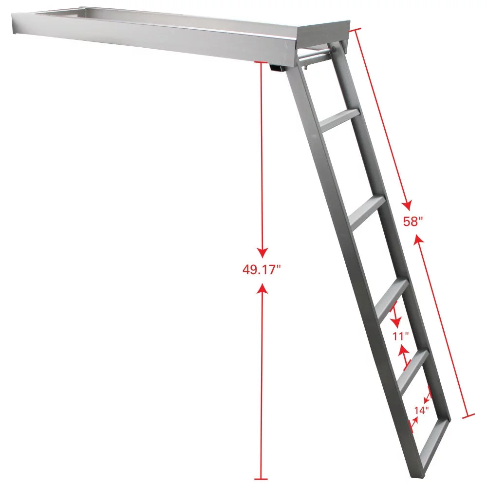 Extreme Max 3005.3430 Undermount Pontoon Ladder - 5-Sizetep