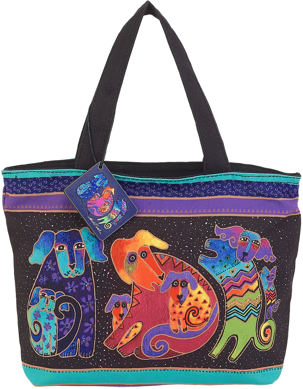 Sizehoulder Tote Zipper Top 18"X5"X15"-Dogs & Doggies
