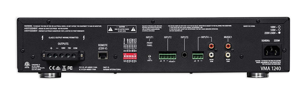 JBL VMA1240 Commercial/Restaurant 240W 70v Amplifier+(6) JBL 5.25" Wall Sizepeakers