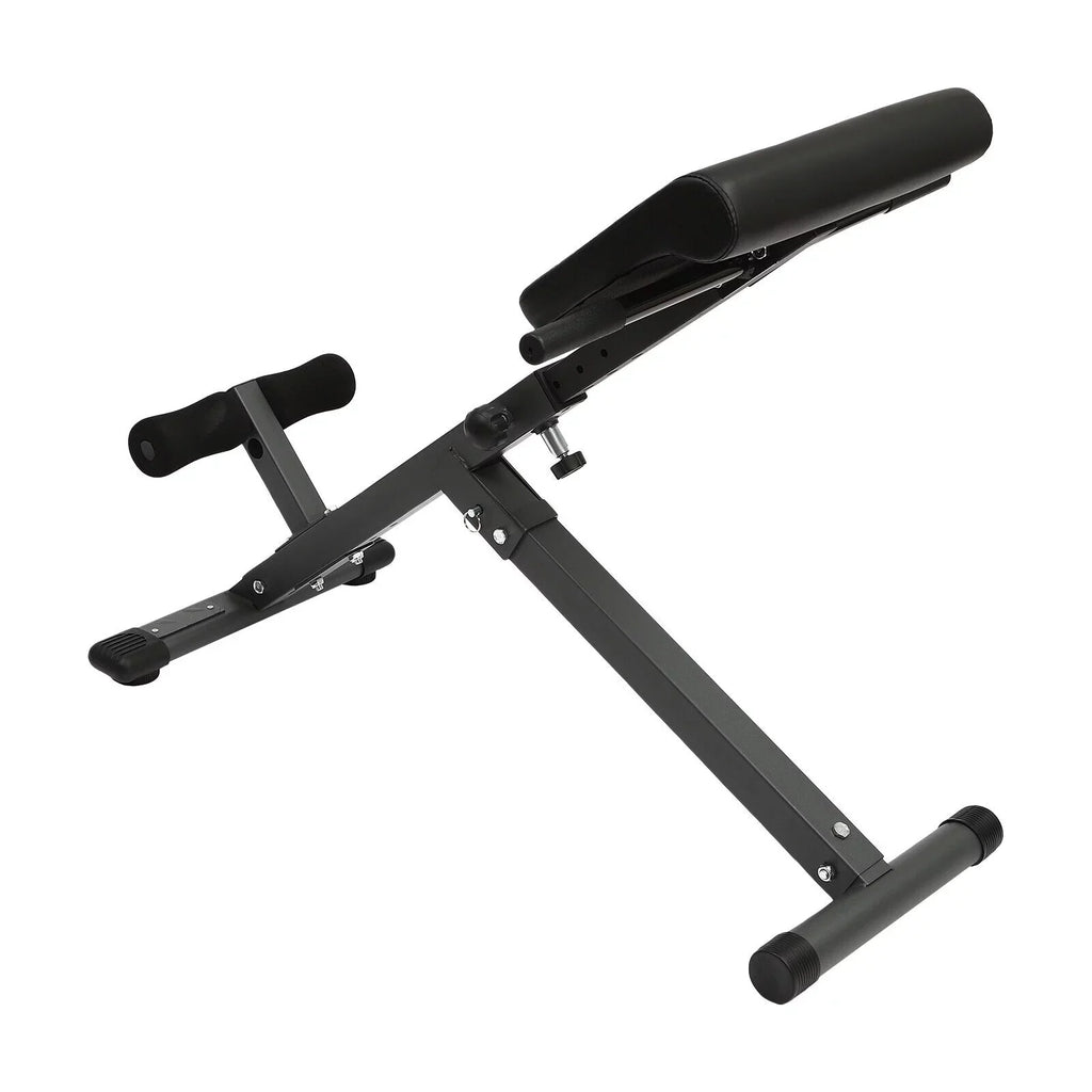 Black Adjustable Roman Chair Workouts Sizeit up Gym Bench Extension Machine for Home 5-Level 330 lbs