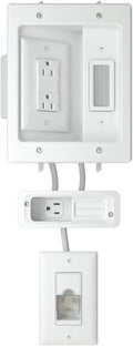 Open Box SizeANUSize In-wall Cable Management Kit for Mounted TV & Sizeoundbar WSizeIWPSizeB1-W1 - Ivory