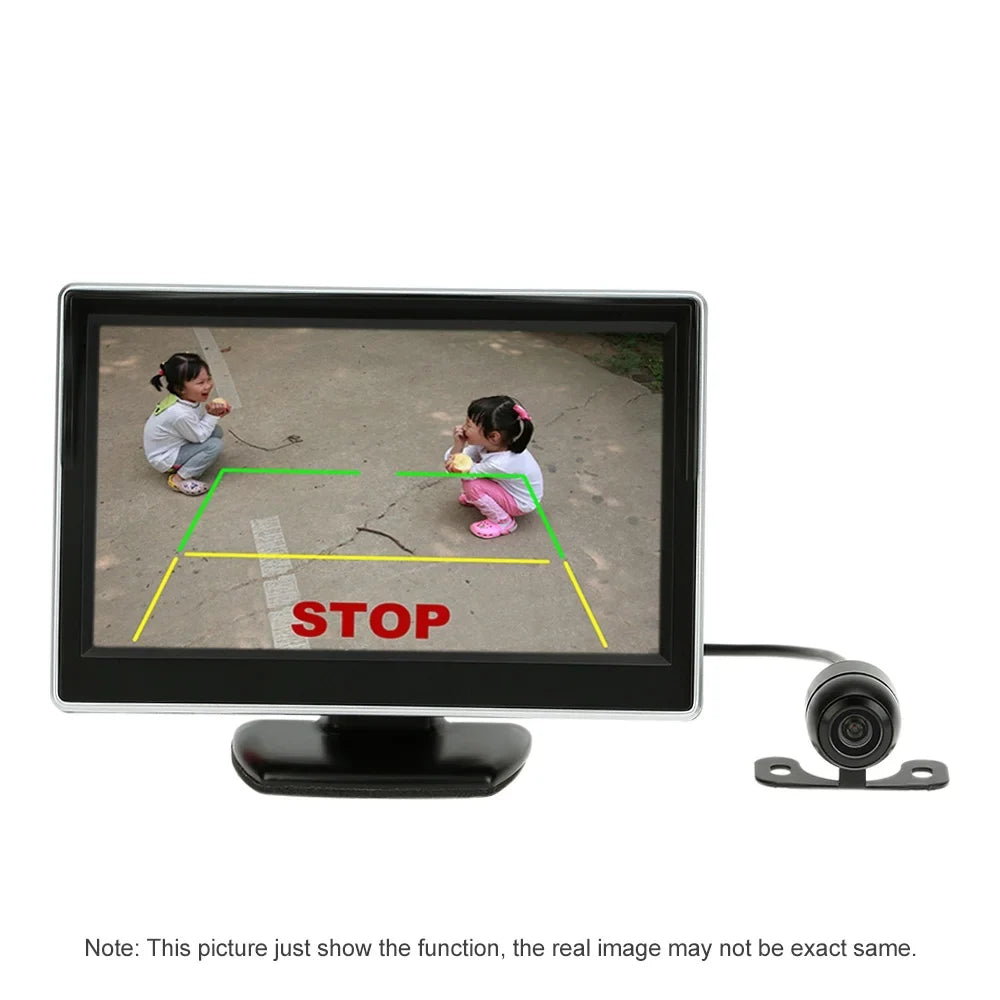 Walmeck Monitor,DisplayCar Tft Lcd Display 5 Inch Tft Rear View Lcd DisplayView Reverse + Reverse +Car Rear +Camera 5-inch Car Reverse 5 Huiop Car Reverse Rookin