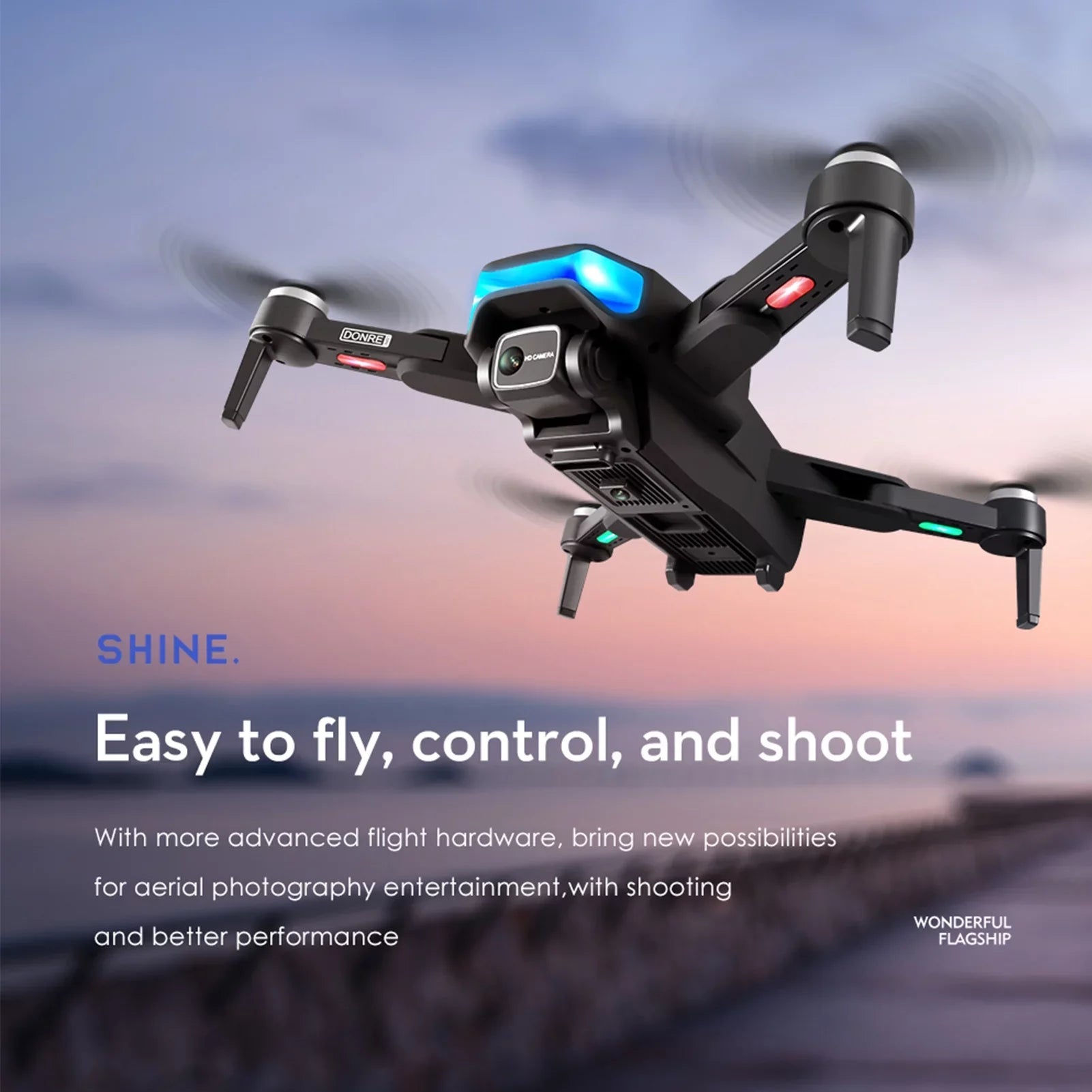 LSize-38 RC Drone with for Adults RC Drone with 6K EISize -shake Gimbal Brushless Motor 5G Wifi Video Aerial FPV Quadcopter Sizemart Follow Mode Package