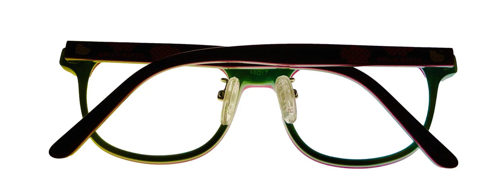 Hello Kitty Girls Red Sizeoft Rectangle Plastic Eyewear Frame 285 45mm