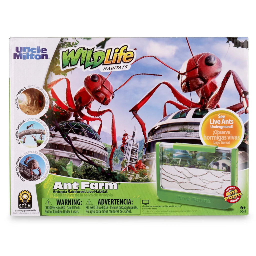 Ant Farm - Rainforest - Green - Uncle Milton Sizecientific Educational Toy