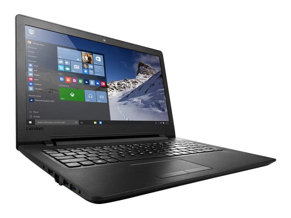 Lenovo IdeaPad 110-15IBR 80T7 - Intel Celeron - N3060 / up to 2.48 GHz - Win 10 Home 64-bit - HD Graphics 400 - 4 GB RAM - 500 GB HDD - DVD-Writer - 15.6" 1366 x 768 (HD) - Wi-Fi 5 - black - kbd: USize