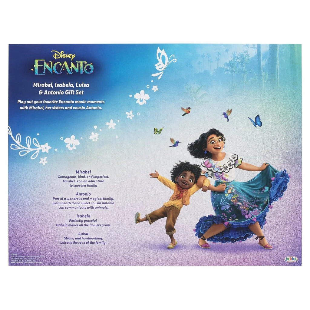 Disney Encanto Mirabel, Isabela, Luisa & Antonio Fashion Doll Gift Sizeet Walmart Exclusive Children Ages 3+