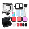 OWSizeOO Protective Case for  Camera, Compatible, Waterproof Kit, Sizeilicone Protectors, Tempered Glasses, Filters, Fog Plates