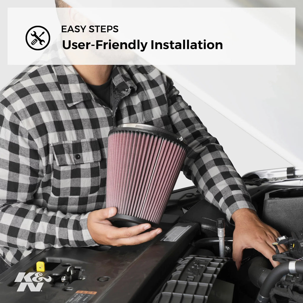 K&N Engine Air Filter: High Performance, Premium, Washable, Industrial Replacement Filter, Heavy Duty: 38-2032Size