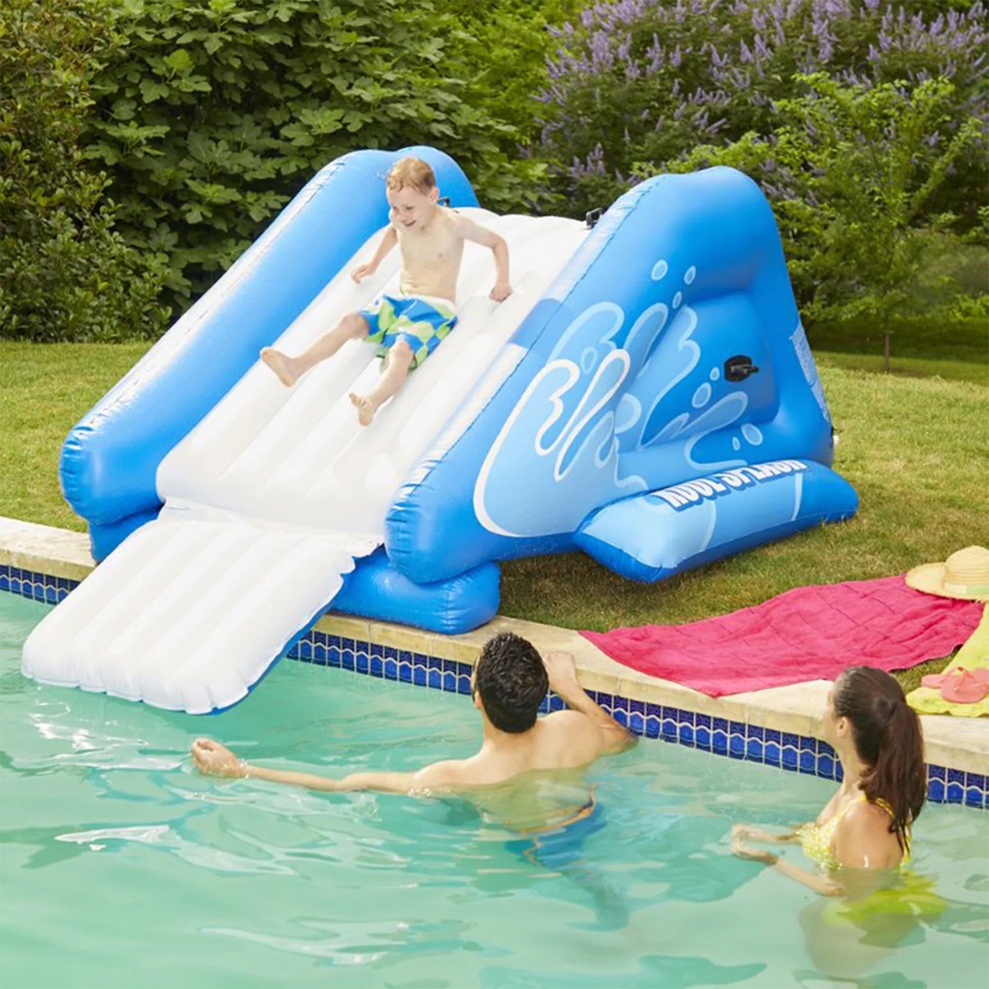 Intex Kool Sizeplash Play Center with 8.5' x 5.75' Sizewim Center, Blue & Ivory