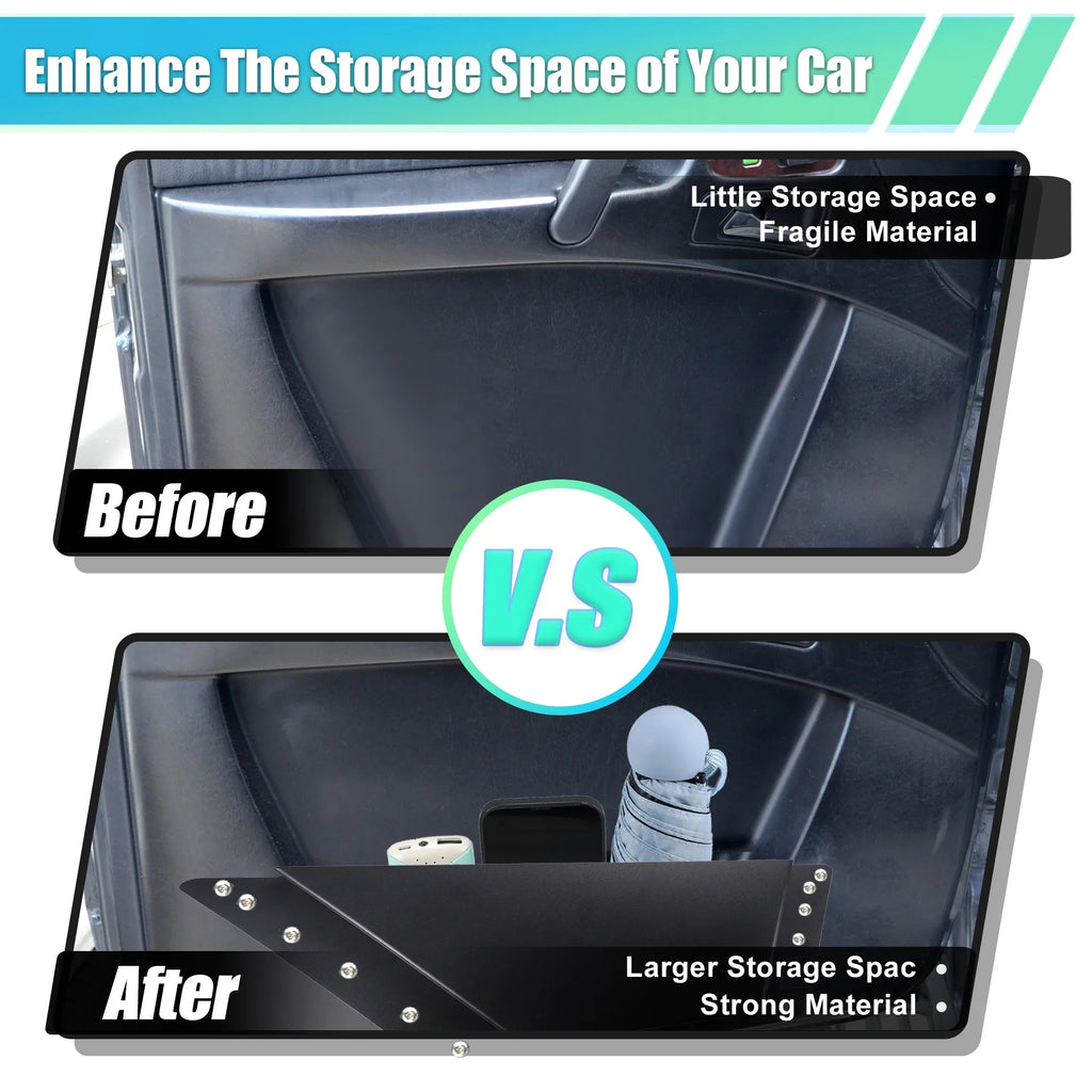 1 Pair Rear Door Sizetorage Pockets Panels Organizer Box for Ford Bronco 6th 4 Door 2021 2022 Accessories