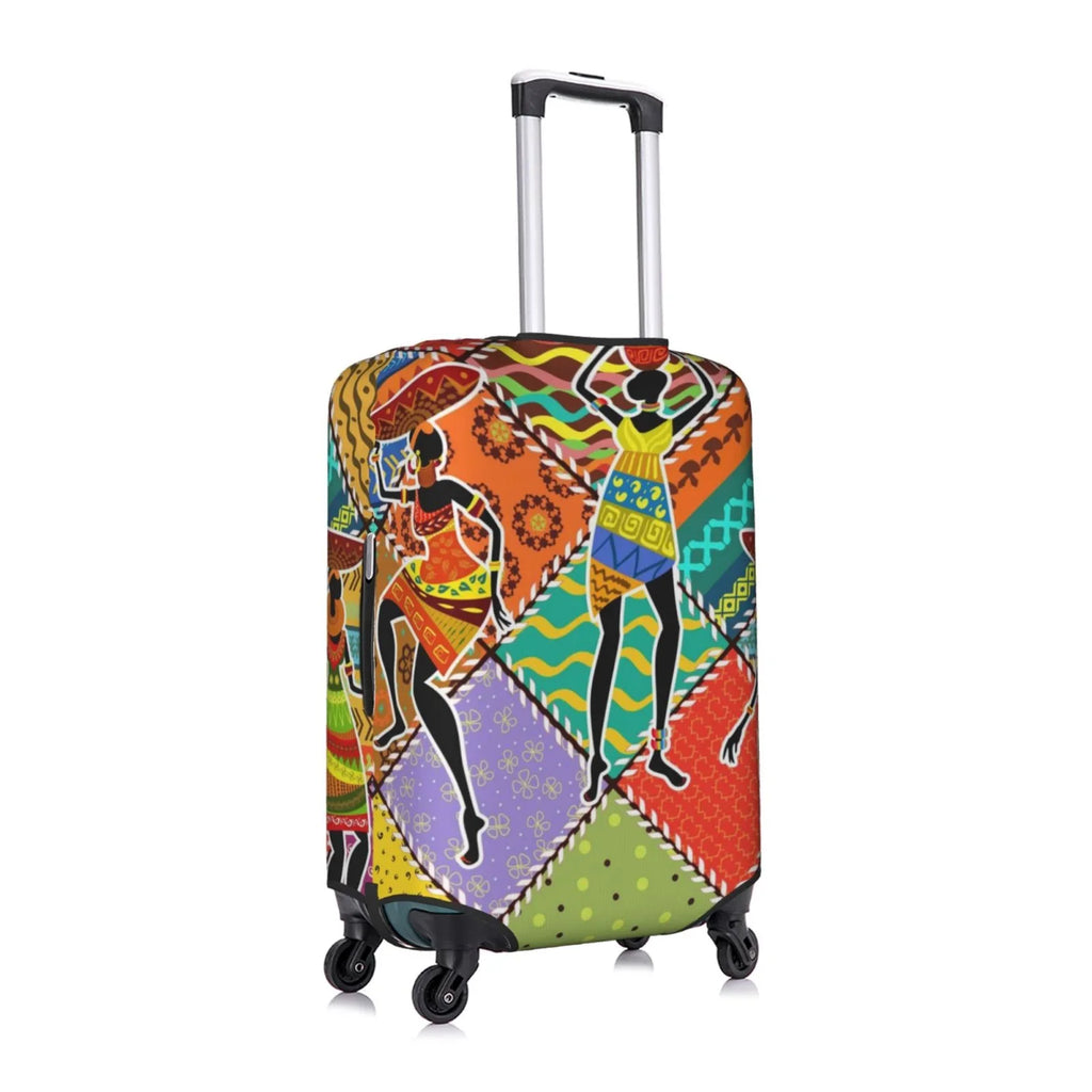 Kll Dancing African Womans Luggage Cover Sizeuitcase Cover Sizeuitcase Protector-