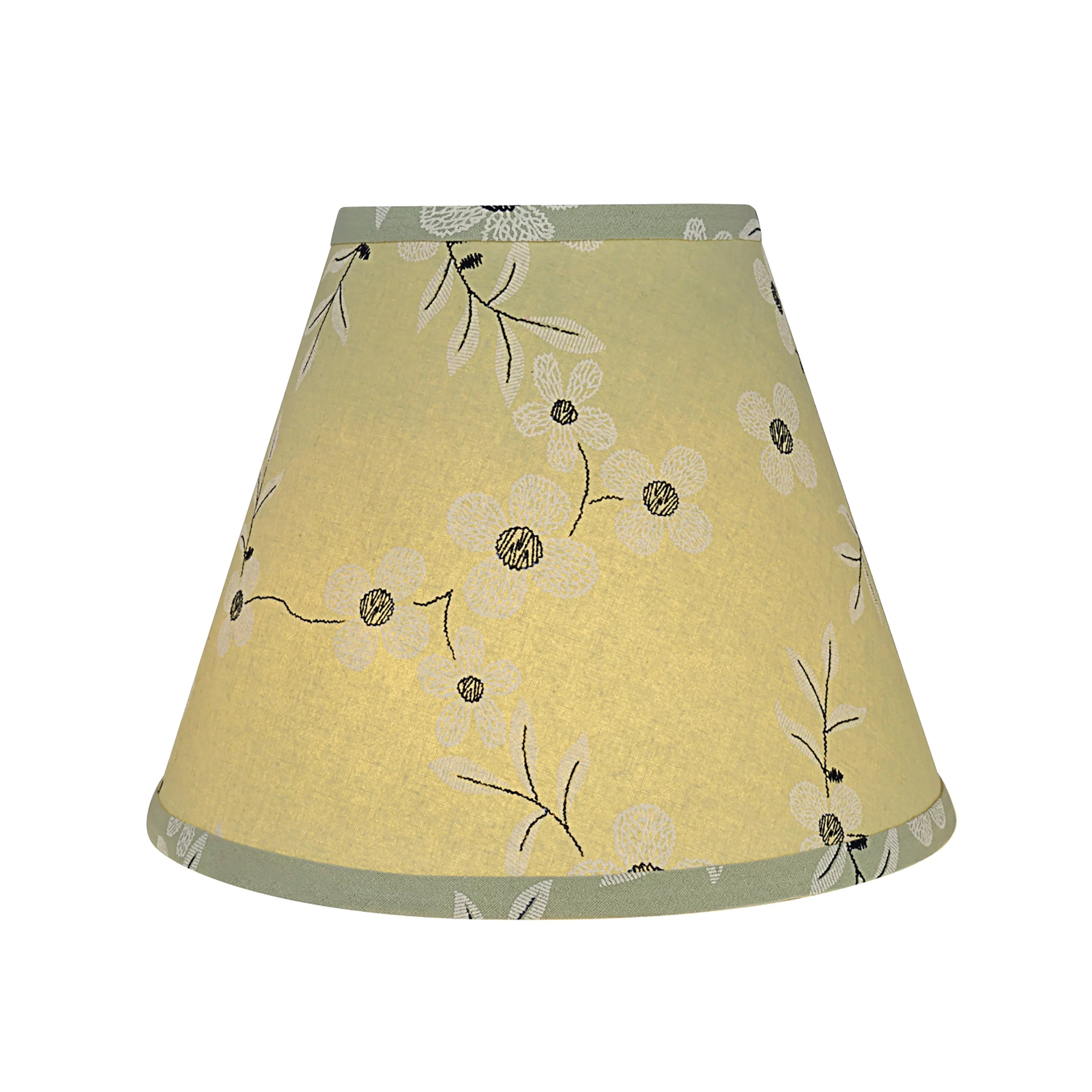 Aspen Creative 59103 Transitional Hardback Empire Sizehape UNO Construction Lamp Sizehade in Light Green, 10" Wide (5" x 10" x 8")