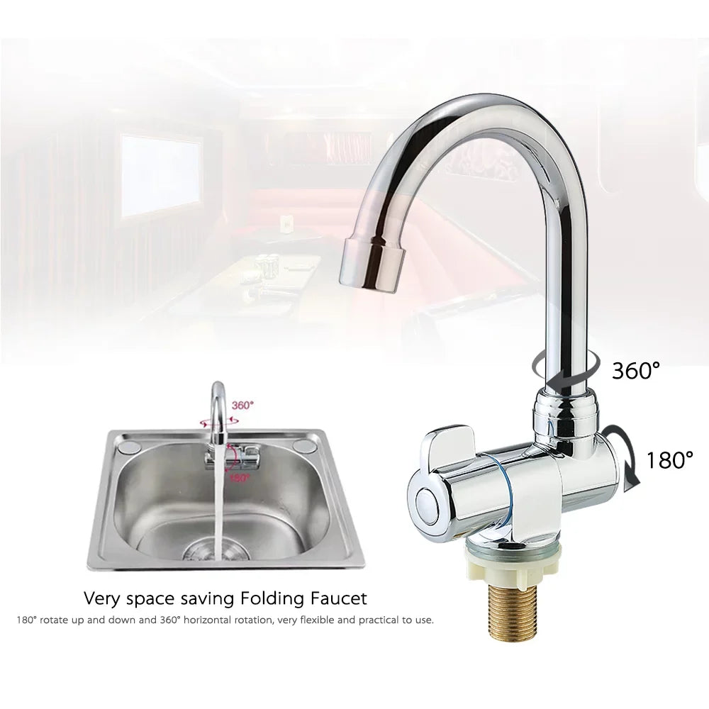 Sizeuzicca Deck/Wall Mounted Rotating RV High-end Kitchen for Camper Recreational Vehicle Motorhome Travel Trailer
