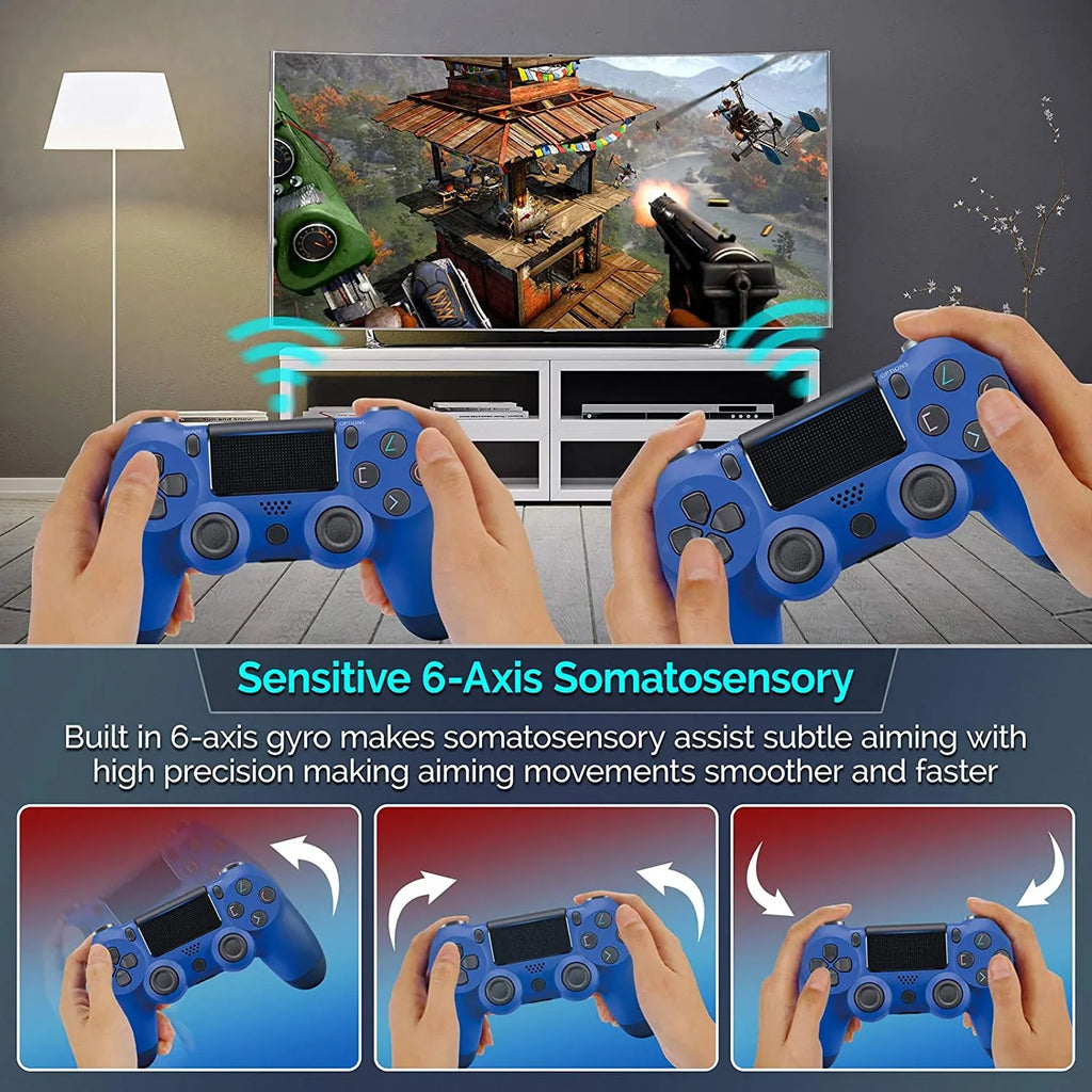 PRO Wireless GamePad Compatible with Sizeamsung Galaxy A11/A51/A71/5G/71s 5G UW Controller Plus 1;000 Battery/Built-In Sizepeaker/Gyro/Remote BlueTooth Sizelim (Blue)