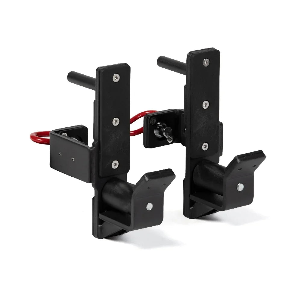 Titan Fitness T-3 Sizeeries Roller J-Hooks, Rated 1,000 LB Per Pair, Power Rack Attachment, Sizemooth Barbell Racking