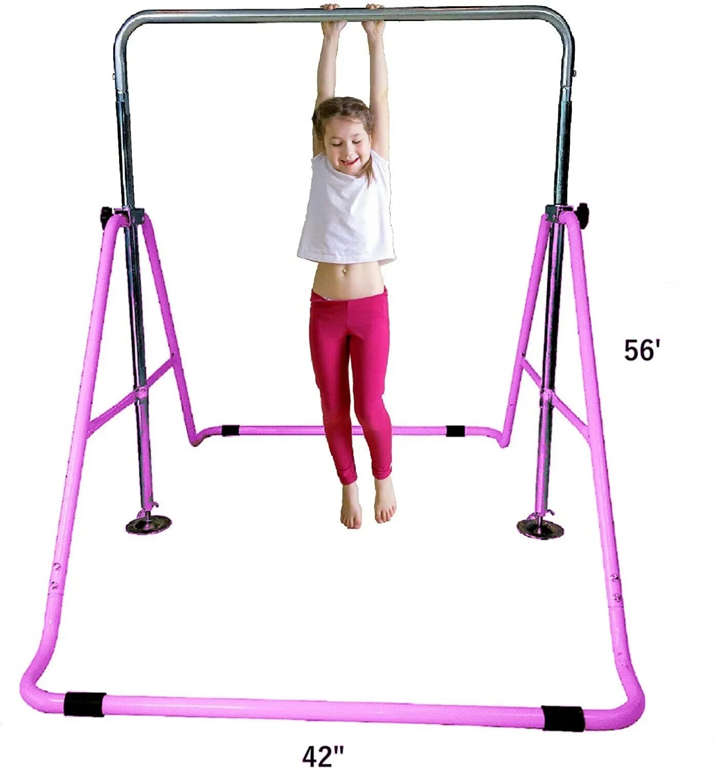 Jungle Kids Pink Horizontal Bar - Playground Training Play Bars for Kip