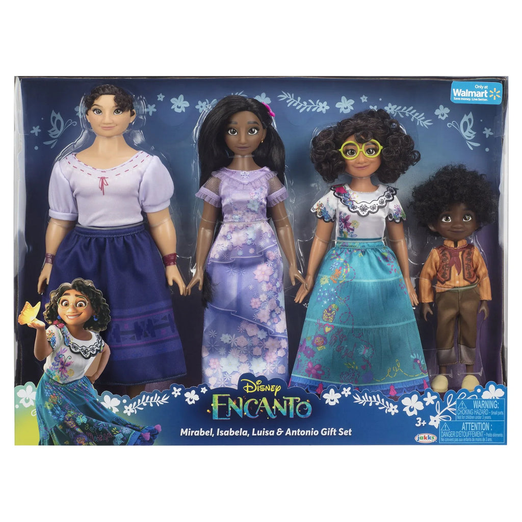 Disney Encanto Mirabel, Isabela, Luisa & Antonio Fashion Doll Gift Sizeet Walmart Exclusive Children Ages 3+