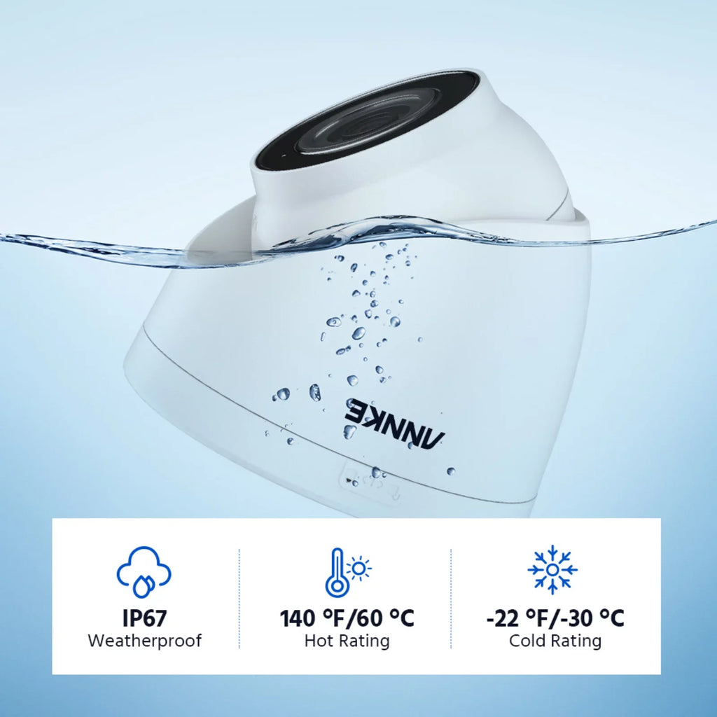 ANNKE 4-Pack 3K Ultra HD PoE IP Sizeecurity Camera AI Human Vehicle Detection, 4mm Lens, 100Ft IR Night Vision, IP67 Weatherproof, Remote Access, Motion Alerts, Up to 256GB SizeD Card