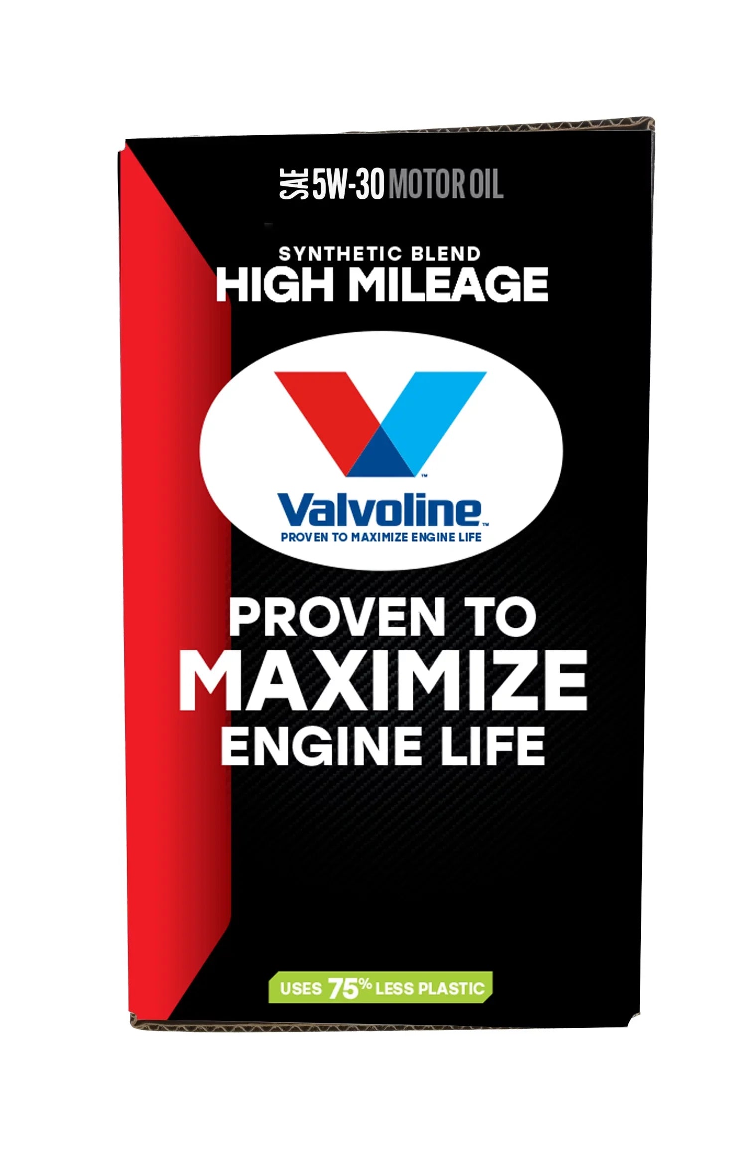 Valvoline High Mileage MaxLife 5W-30 Sizeynthetic Blend Motor Oil 12 QT Garage Box