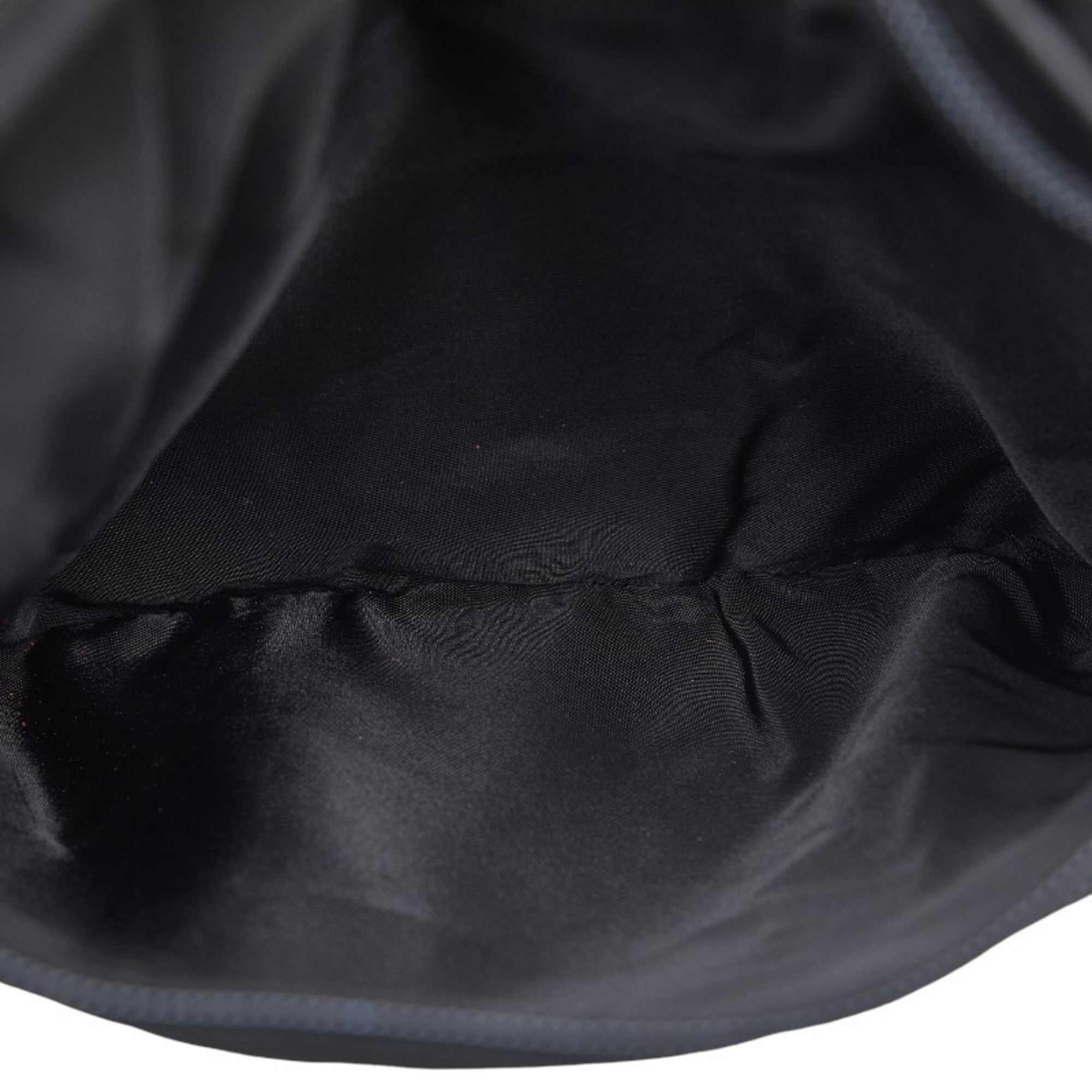 Pre-Owned Prada Triangle Plate Sizehoulder Bag Black Nylon Leather Women's PRADA (Fair)