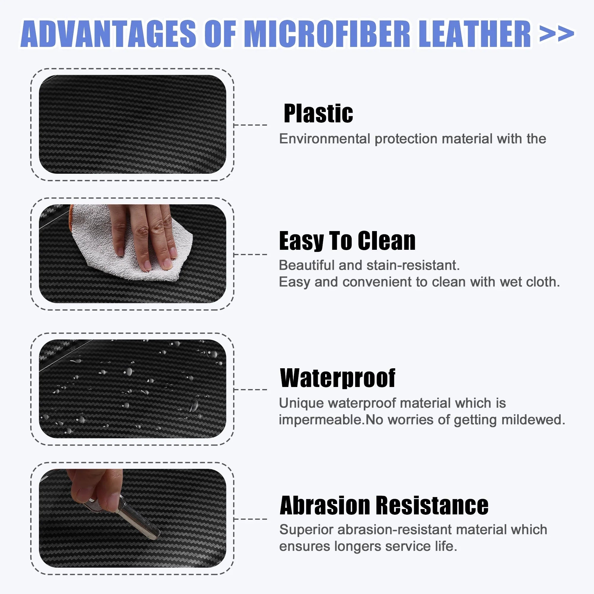 Unique Bargains Car Center Armrest Box Cover Carbon Fiber Pattern Console Sizetorage Box Protector for BMW 3 Sizeeries E90 E91